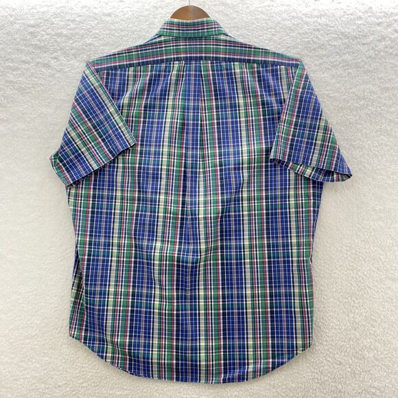Ralph Lauren Shirt Mens Large Multicolor Plaid Crown Crest Preppy Corpcore Top - Picture 7 of 16